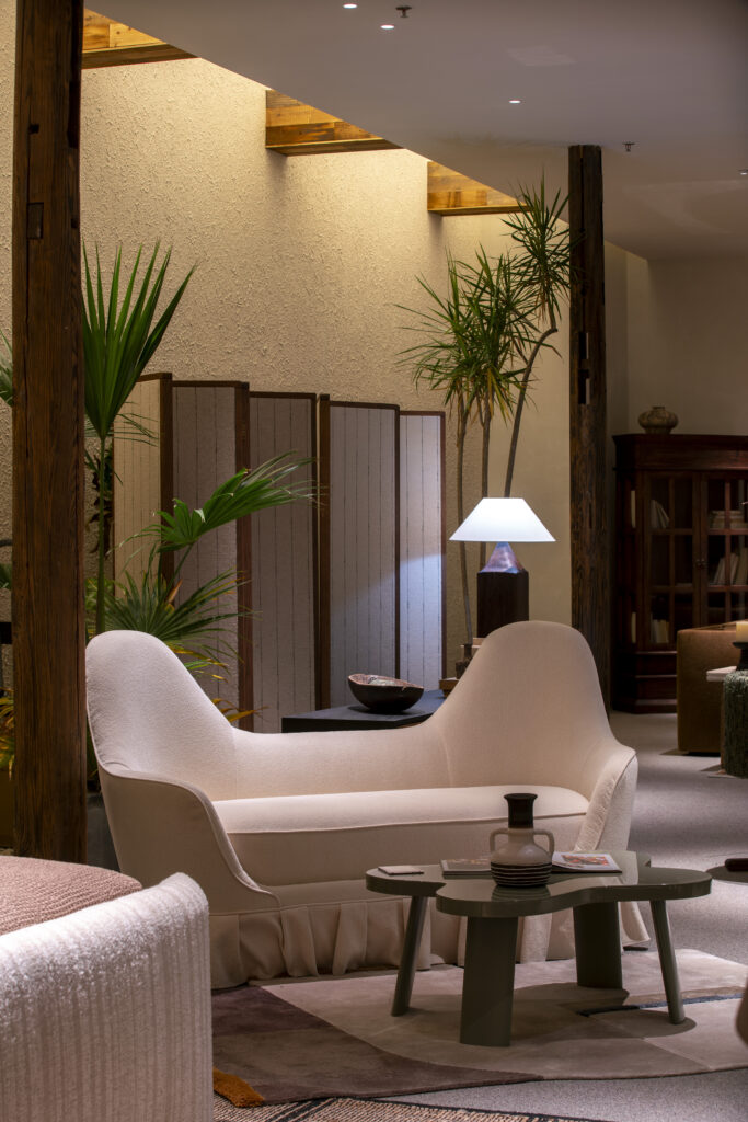 Evening Lounge scene by KBH with the Rabbit Ear Sofa in a living room (7)