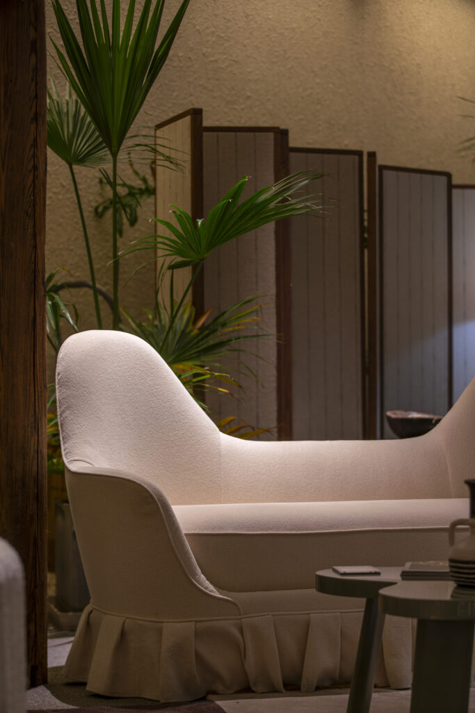 Evening Lounge scene by KBH with the Rabbit Ear Sofa in a living room (9)