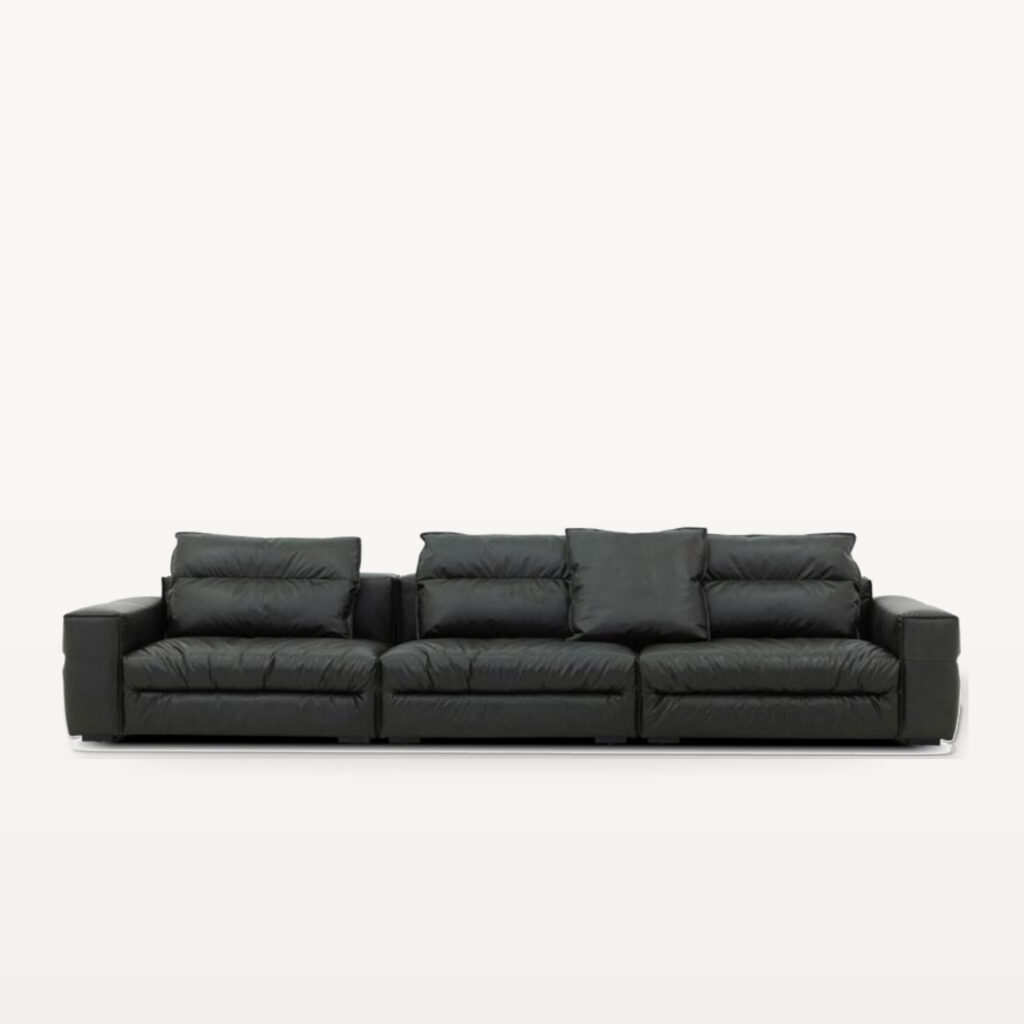 Evening Lounge scene by KBH with the Soybean Sofa in a living room (2)