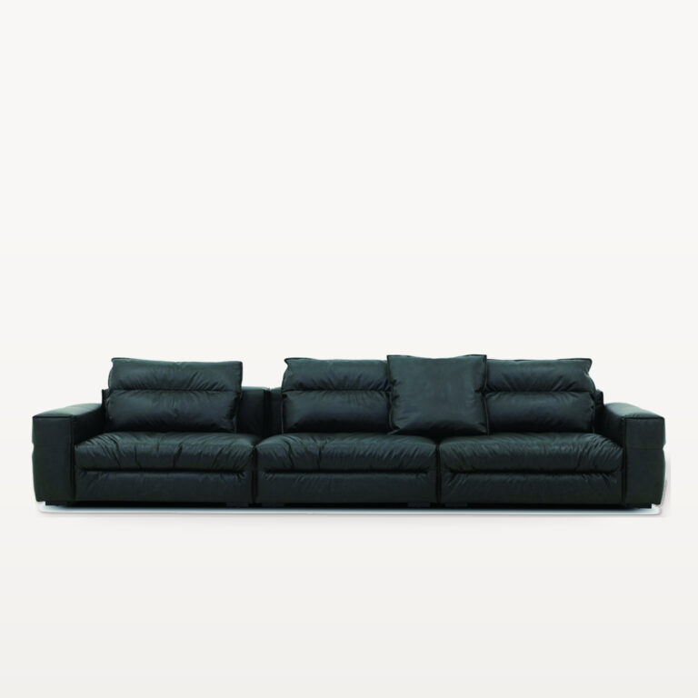 Evening Lounge scene by KBH with the Soybean Sofa, photographed in a living room