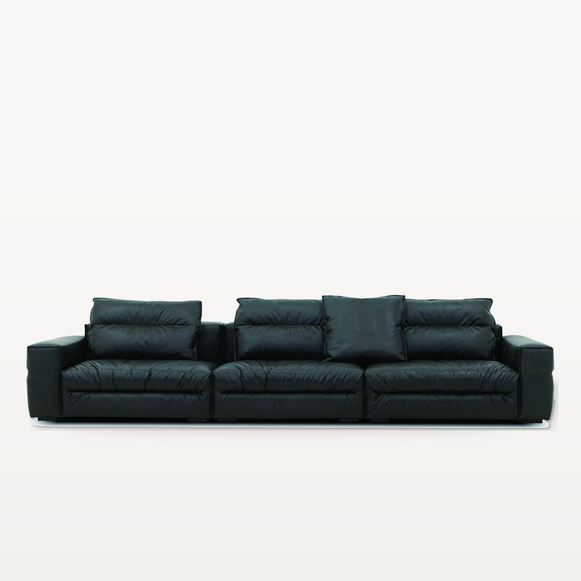 Evening Lounge scene by KBH with the Soybean Sofa, photographed in a living room
