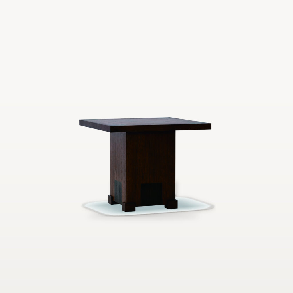 Evening Lounge scene by KBH with the Square Block Corner Table in a living room (2)