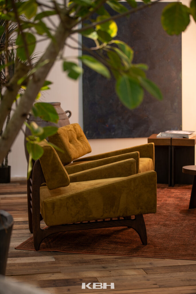 Evening Lounge scene by KBH with the Wild Rice Sofa in a living room (4)