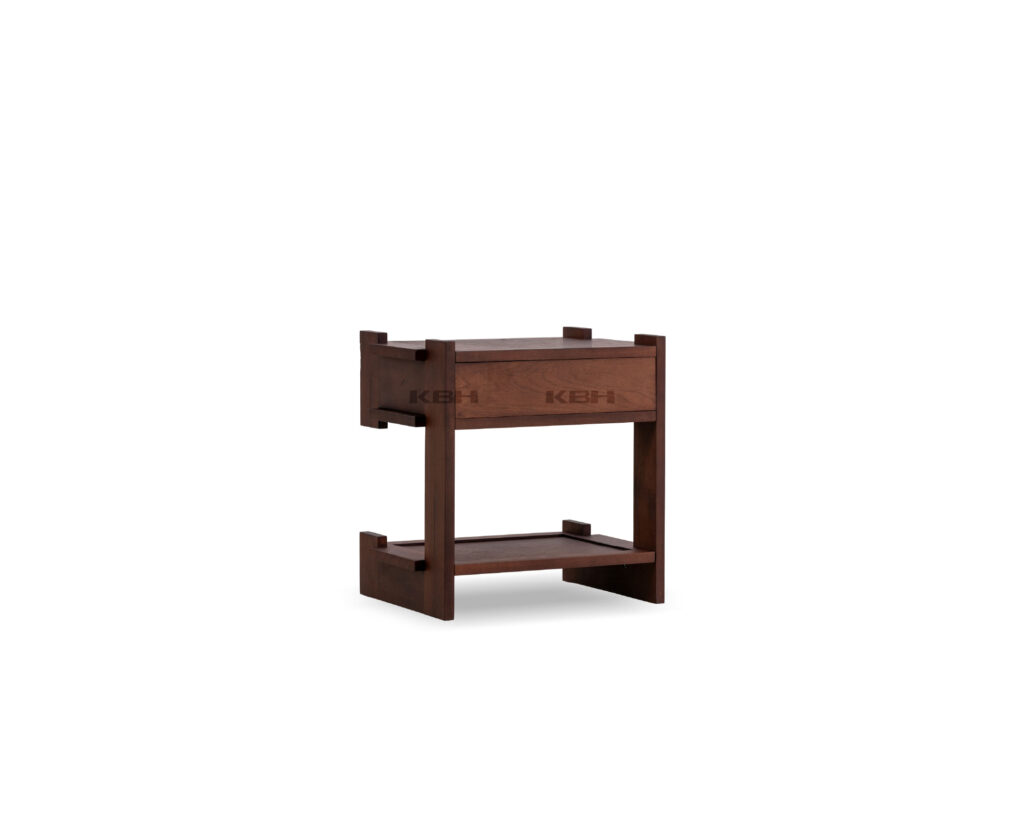 KBH Float Grid Nightstand in a grounded dark palette