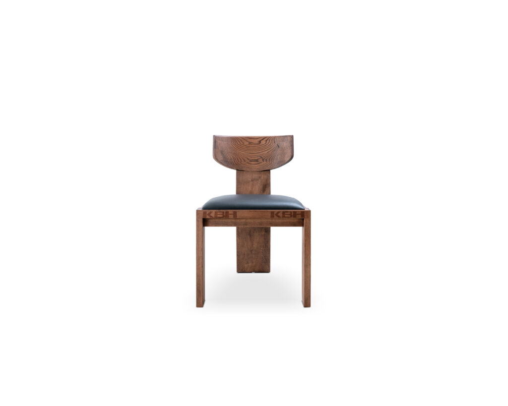 KBH Horn Roll Dining Chair from the Natural Wood collection