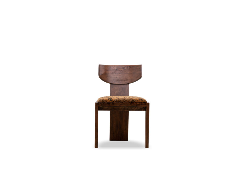KBH Horn Roll Dining Chair in warm tones, view 7