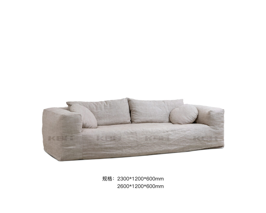 KBH Kidney Bean Sofa in a grounded dark palette, view 7