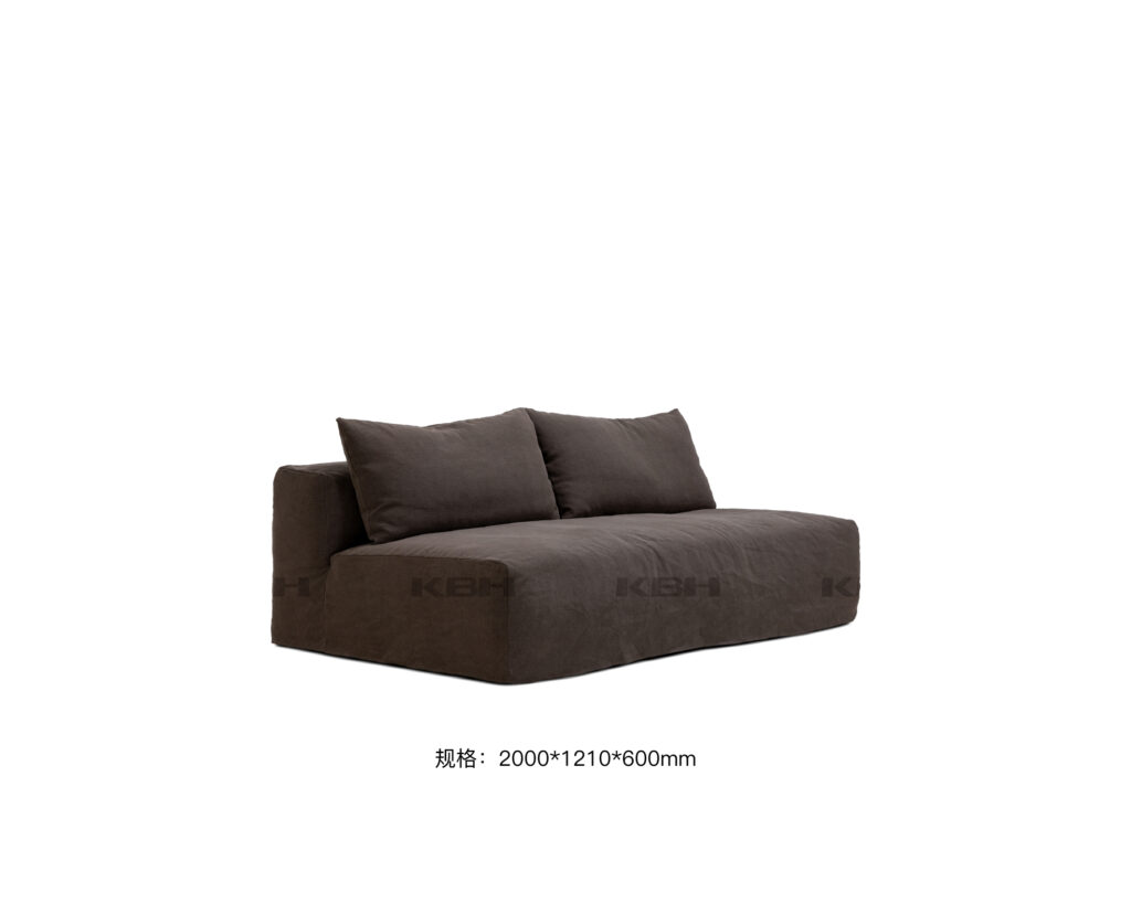 KBH Kidney Bean Sofa in a grounded dark palette, view 11