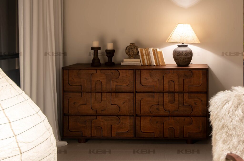 KBH Kurumi Sideboard photographed in a room setting