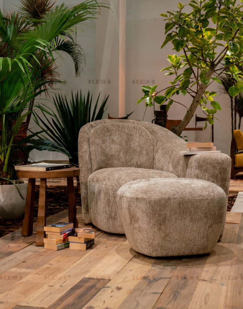 KBH Lip Lounger in a bedroom setting, view 2