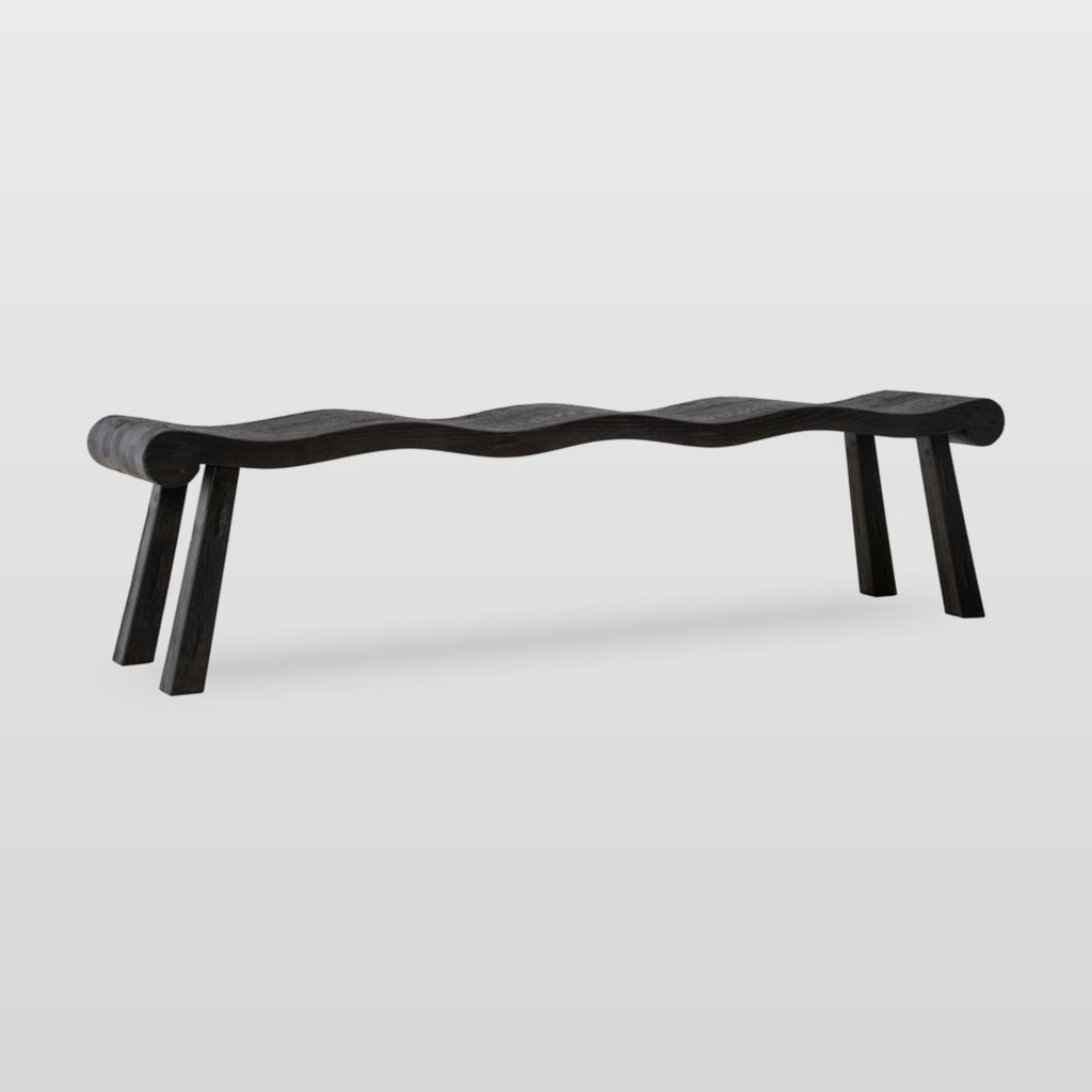 KBH Long Wave Stool for the bedroom, view 10