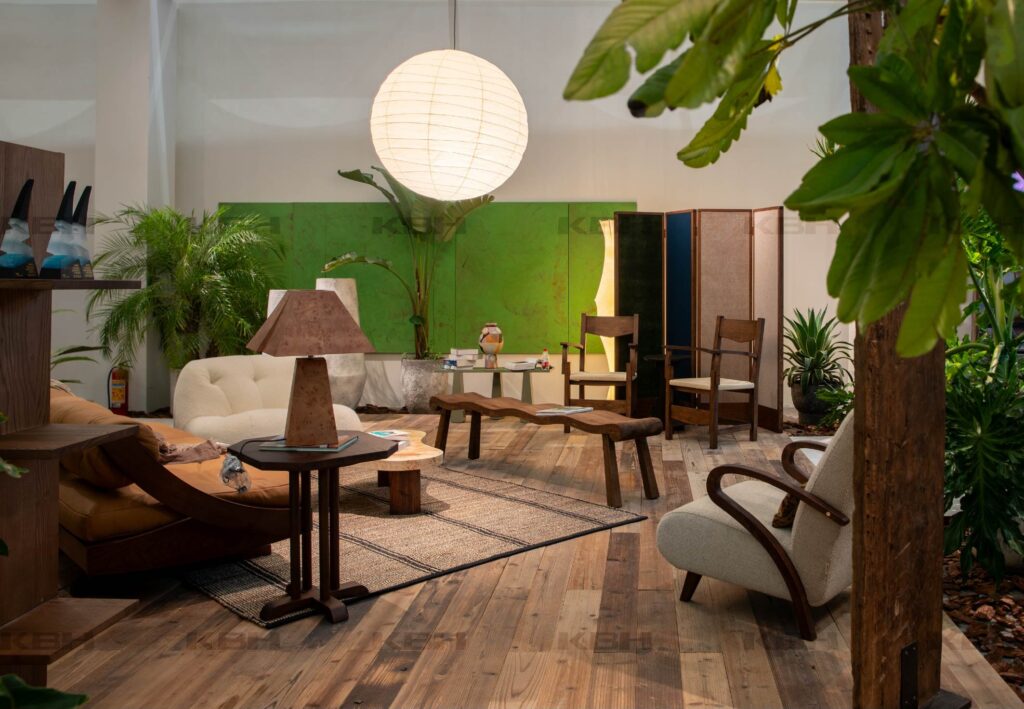 KBH Long Wave Stool in a bedroom setting