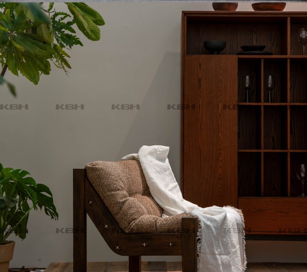 KBH M Chair in a bedroom setting, view 2