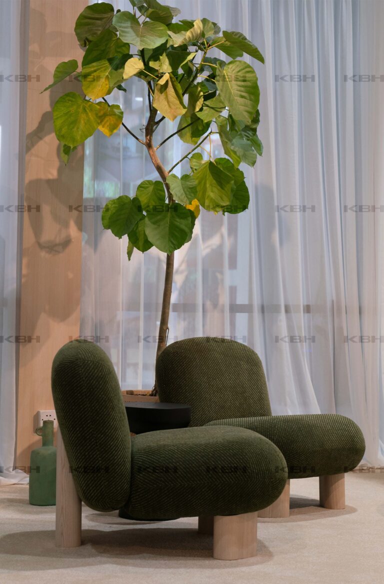 KBH Mung Bean Chair in a bedroom setting