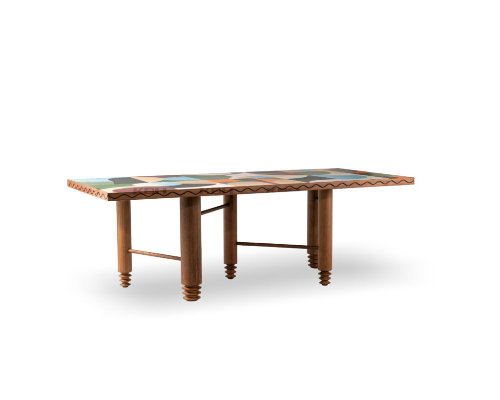 KBH Palette Dining Table in warm tones