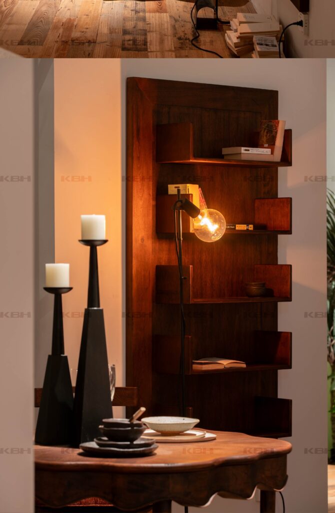 KBH Pinecone Wall Rack in a bedroom setting, view 2
