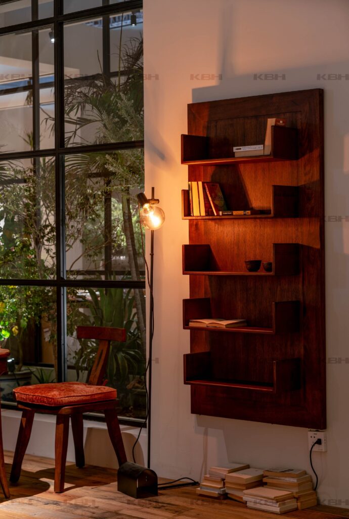 KBH Pinecone Wall Rack in a bedroom setting, view 3