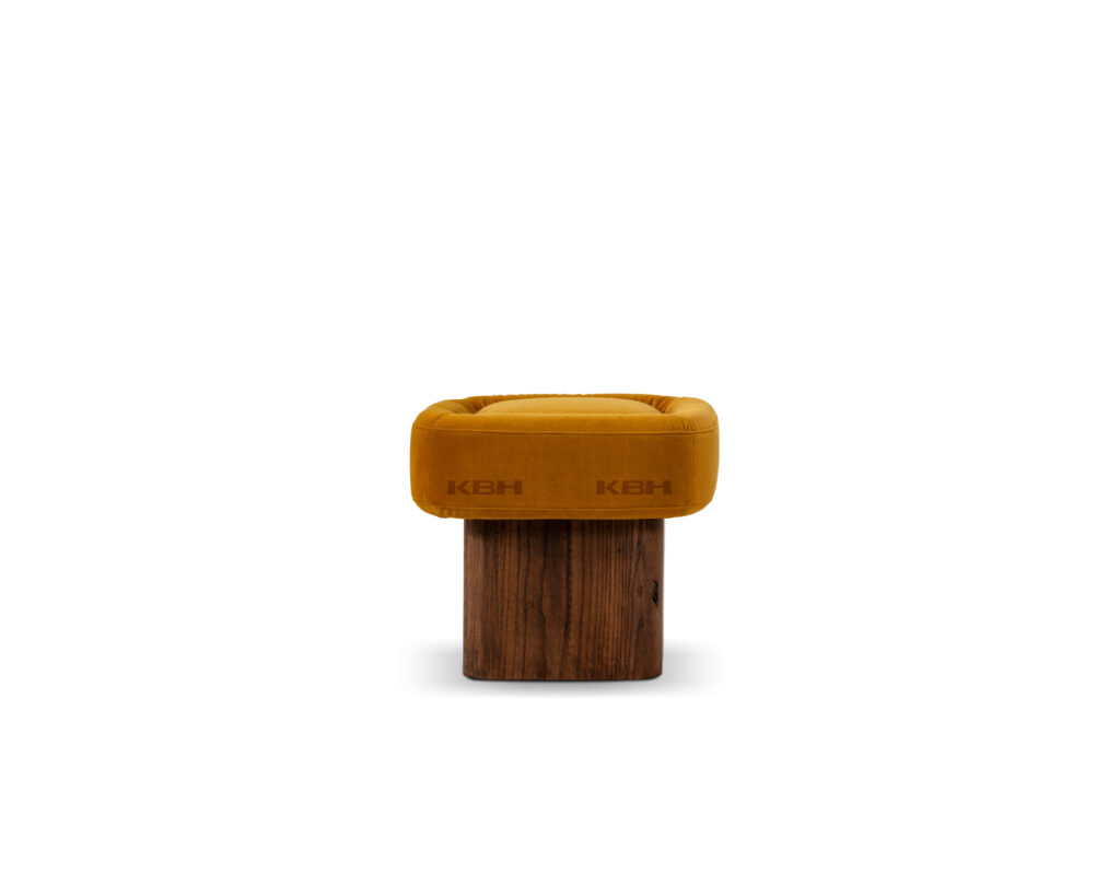 KBH Pudding Square Stool in warm tones
