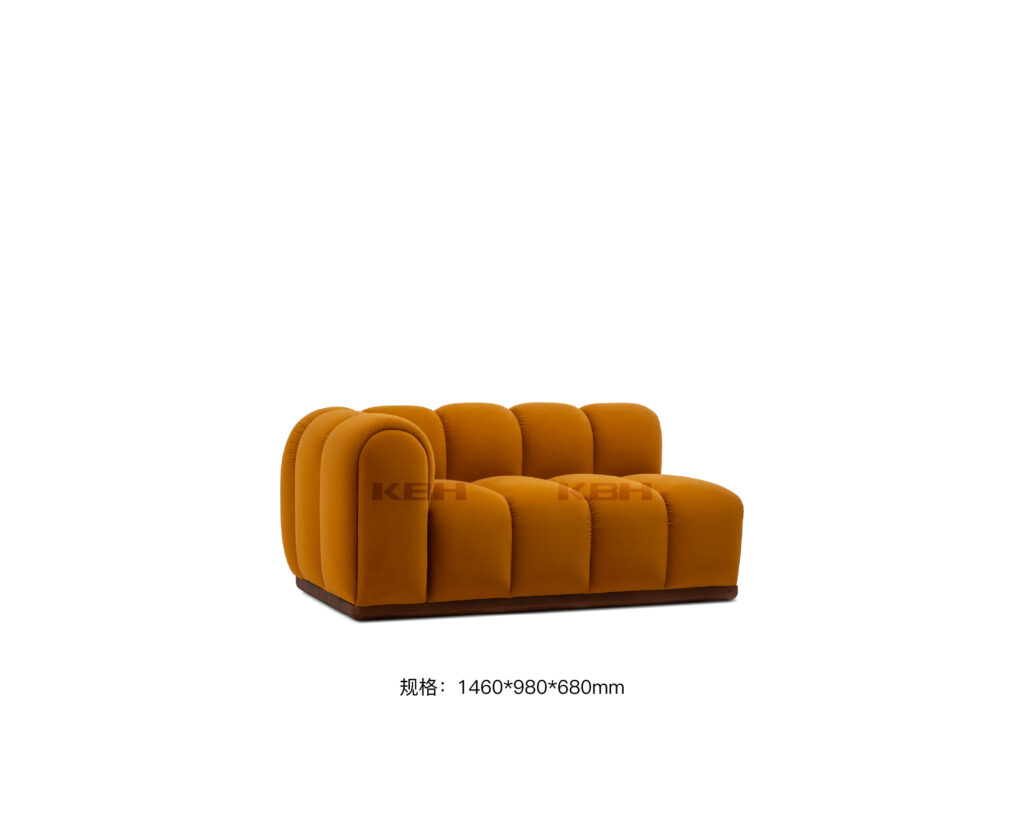 KBH Pumpkin Sofa in warm tones