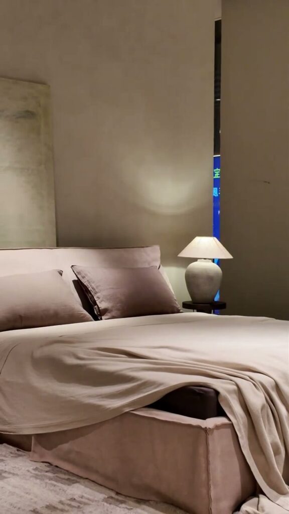 Still from the KBH film: Quiet Living scene by KBH with the Axel Bed — video