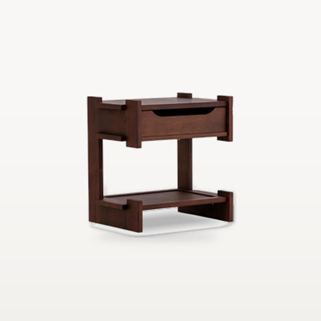 Quiet Living scene by KBH with the Float Grid Nightstand in a bedroom (2)