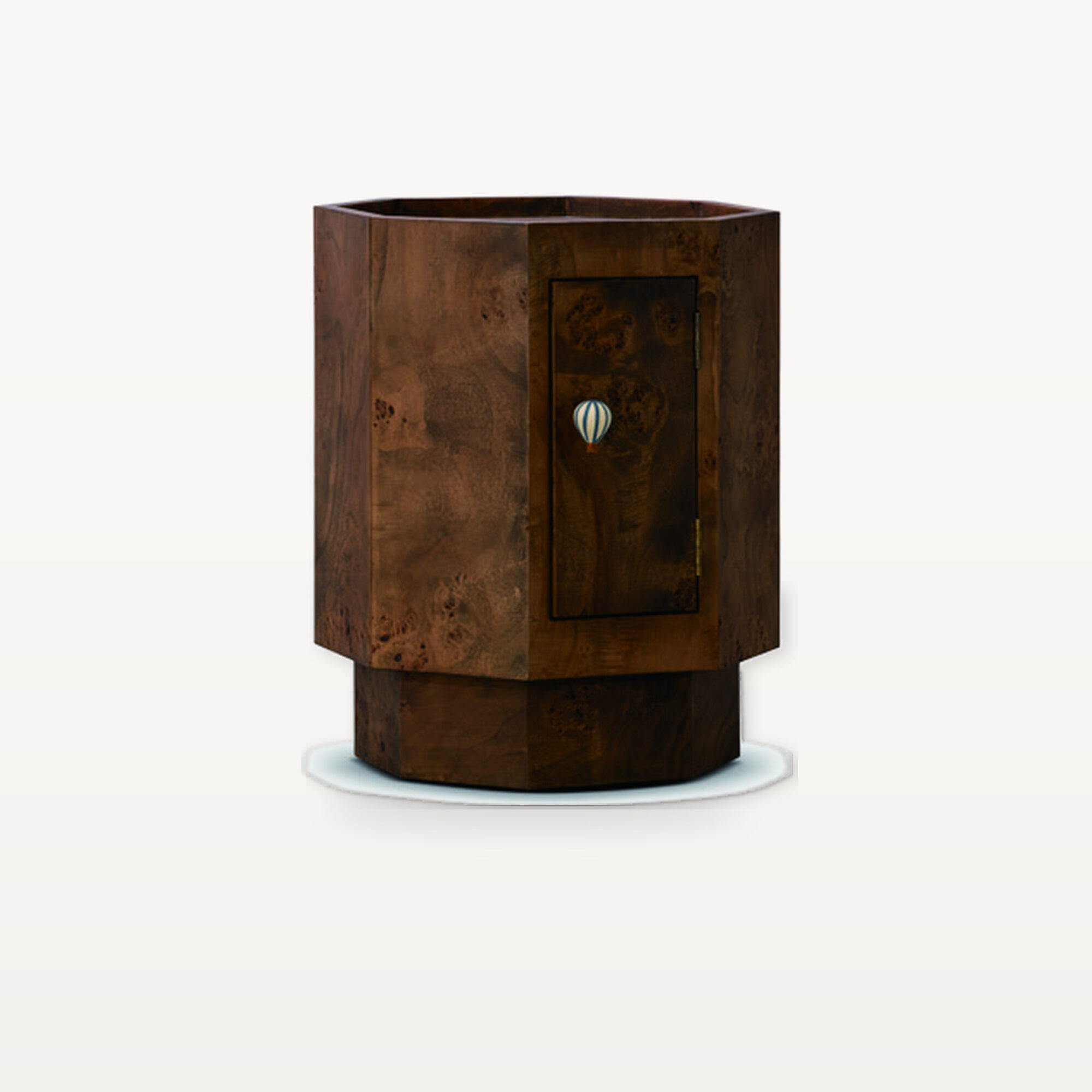 Quiet Living scene by KBH with the Hot Air Balloon Nightstand, photographed in a bedroom