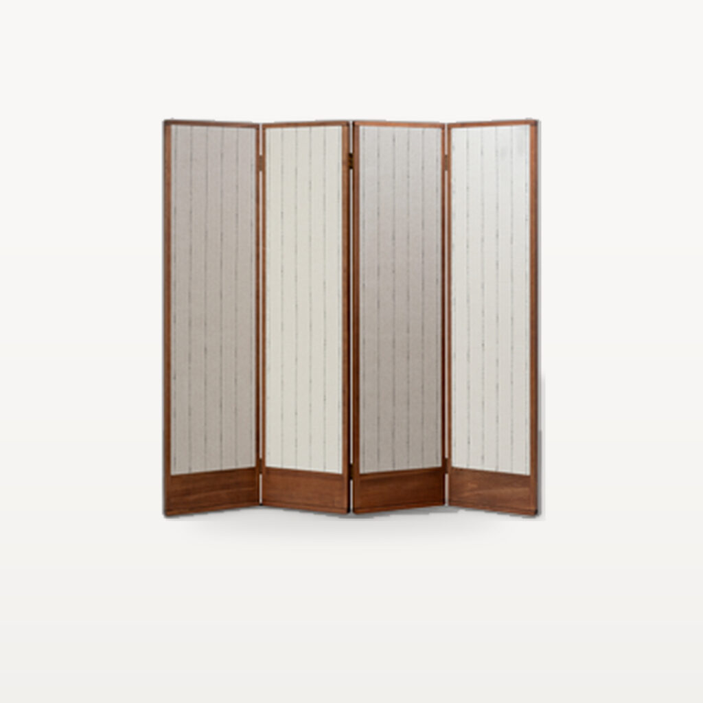 Quiet Living scene by KBH with the Leaf Stack Screen in a living room (3)