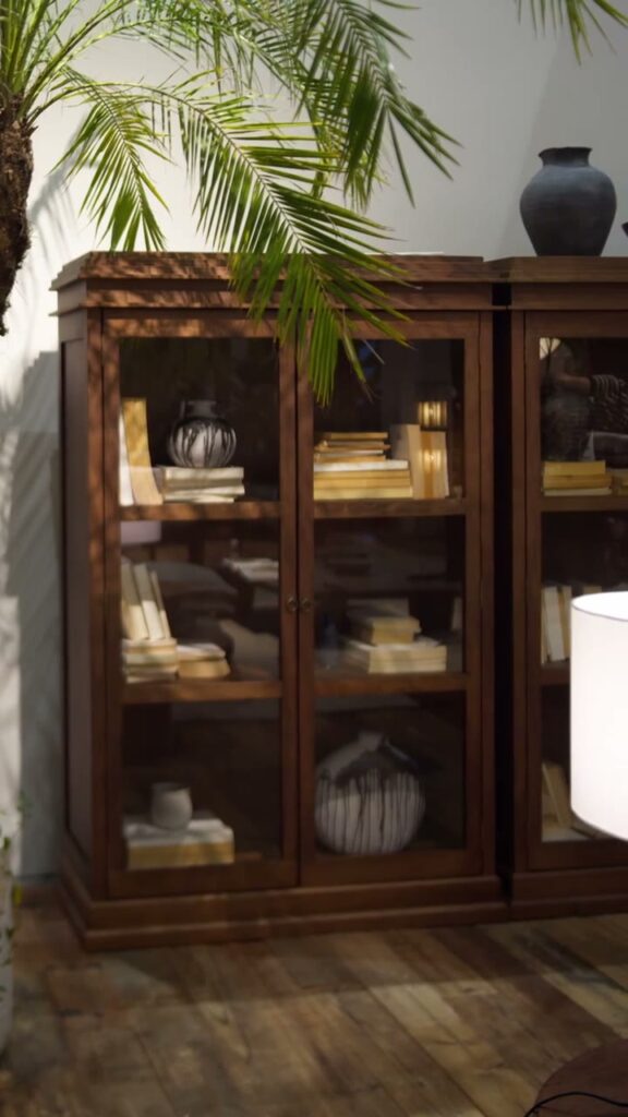 Still from the KBH film: Quiet Living scene by KBH with the Mosswood Bookcase — video