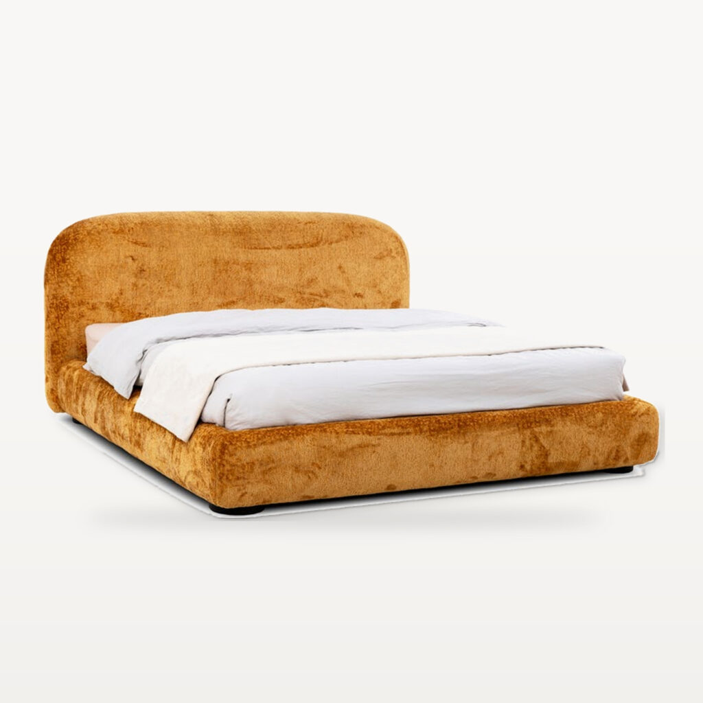Quiet Living scene by KBH with the Profiterole Bed in a bedroom (2)