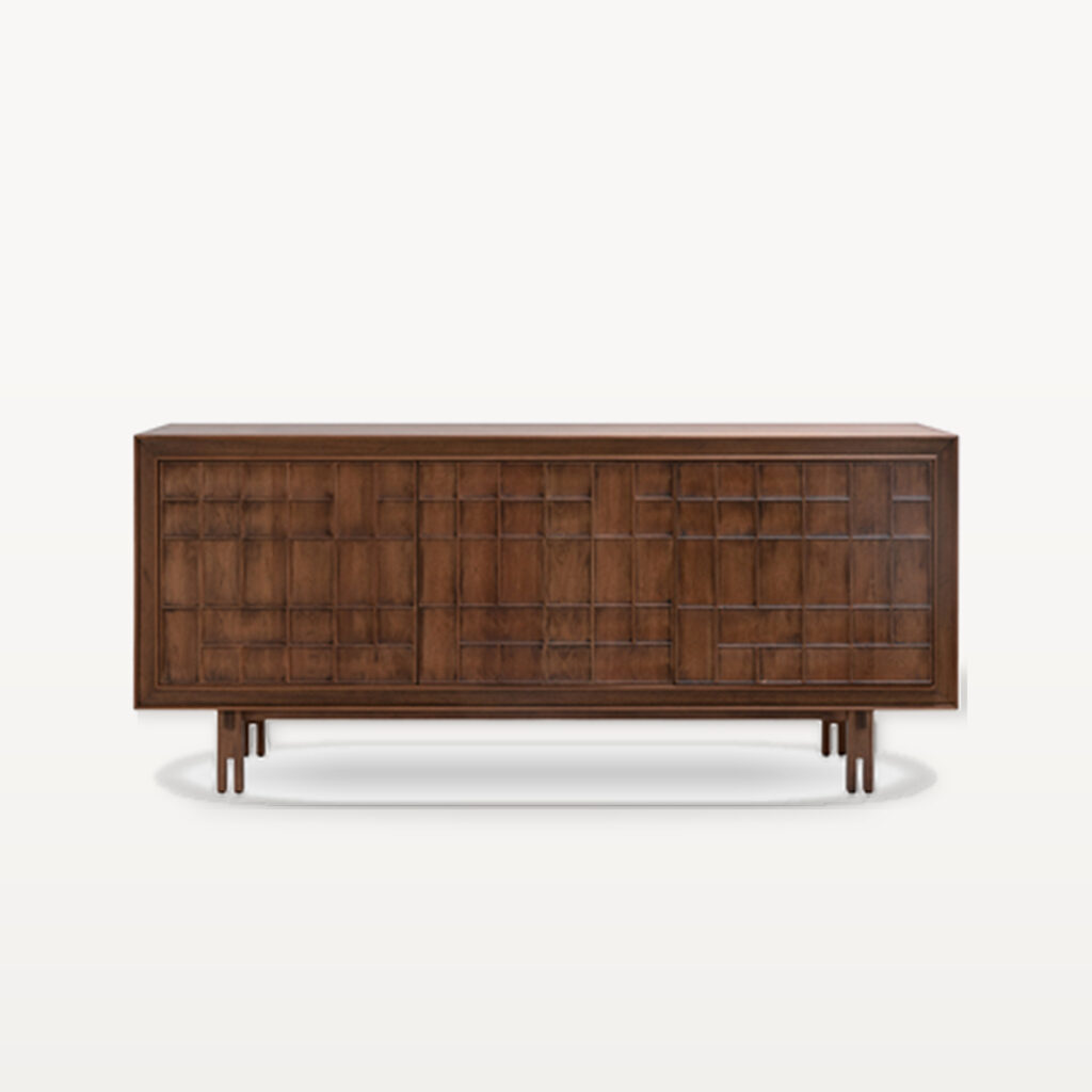 Quiet Living scene by KBH with the Warp and Weft Sideboard in a living room (2)
