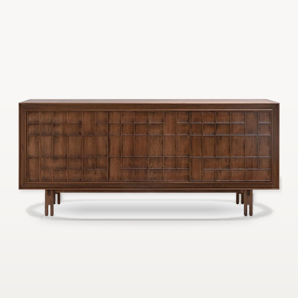 Quiet Living scene by KBH with the Warp and Weft Sideboard in a living room (3)