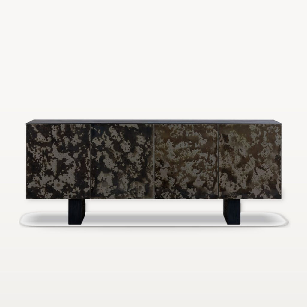 Quiet Living scene by KBH with the Wild Moss Sideboard in a living room (2)