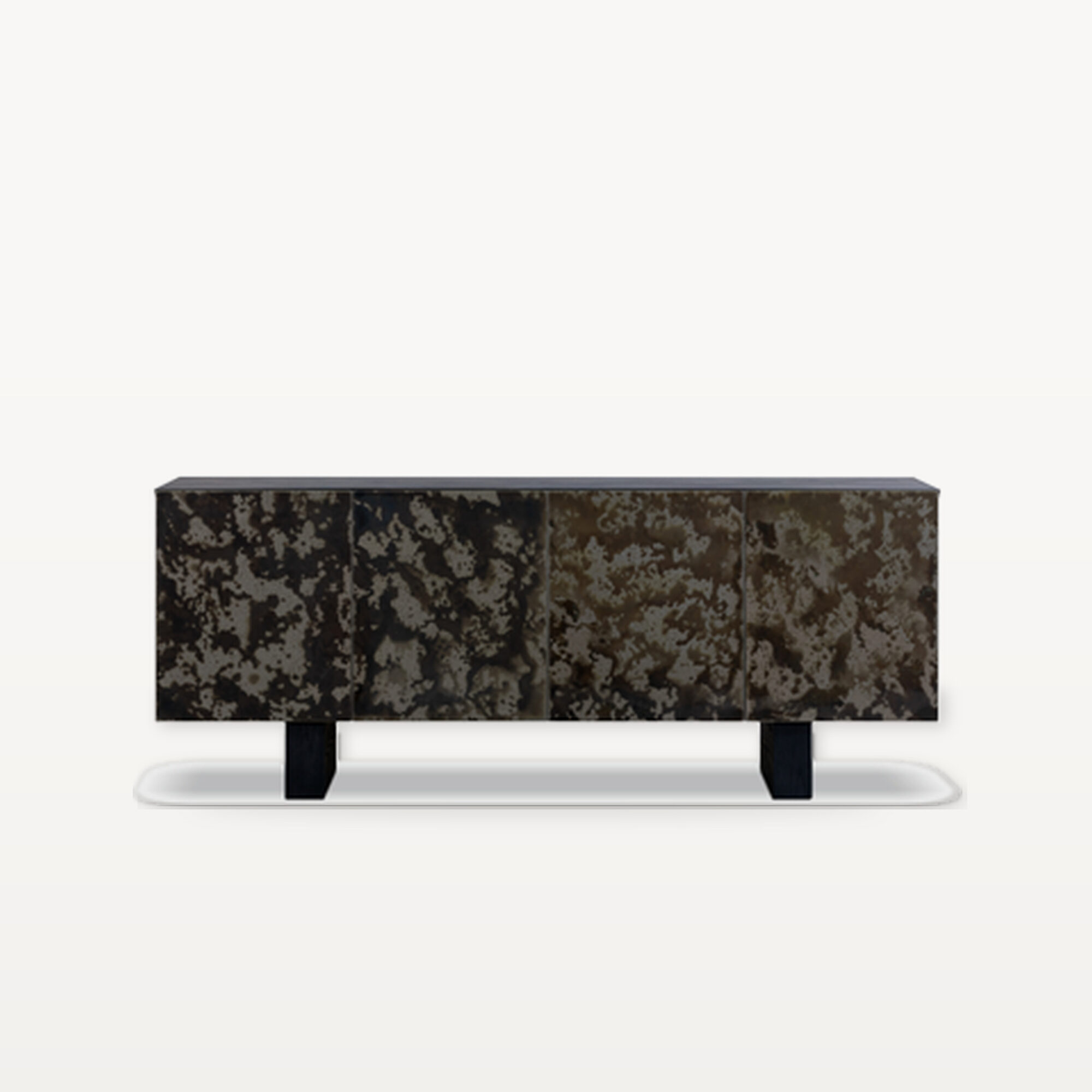 Quiet Living scene by KBH with the Wild Moss Sideboard, photographed in a living room