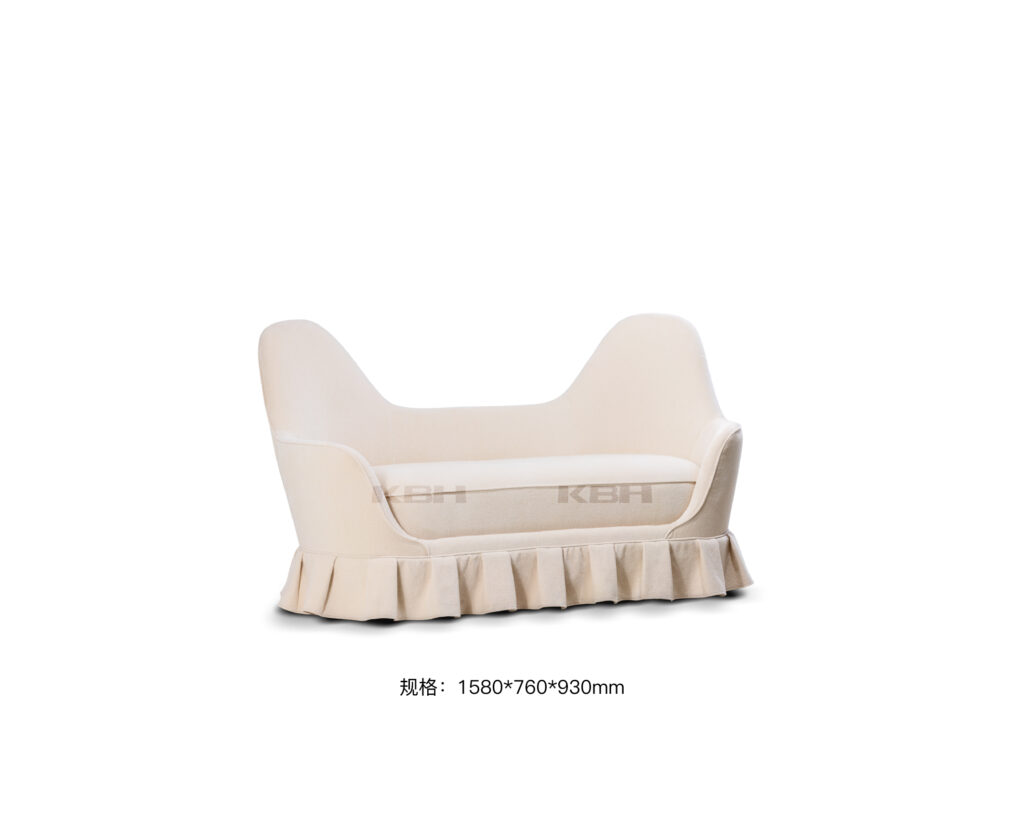 KBH Rabbit Ear Sofa in soft, pale colour