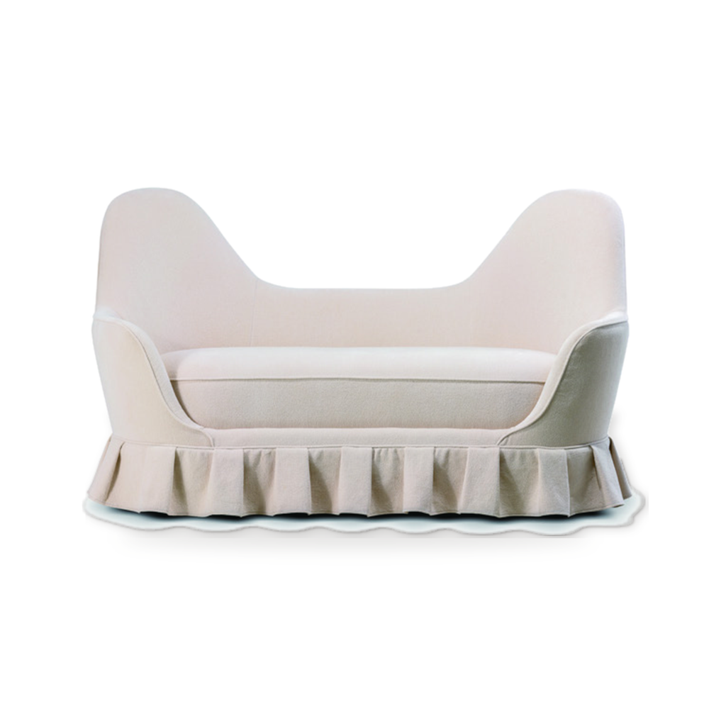 KBH Rabbit Ear Sofa in soft, pale colour, view 11