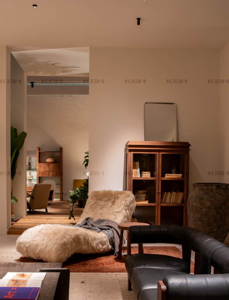 KBH Rice Roll Bookcase in a bedroom setting, view 2