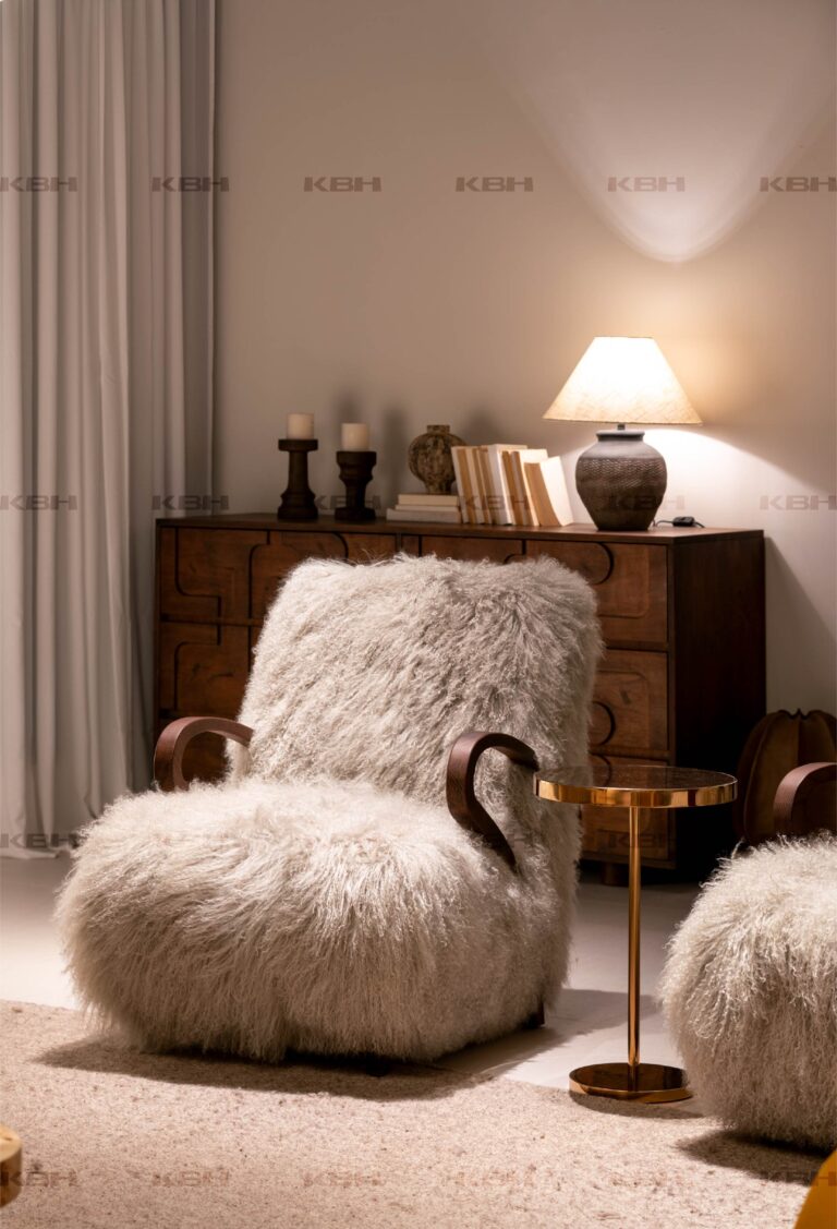 KBH Round Edge Table photographed in a room setting