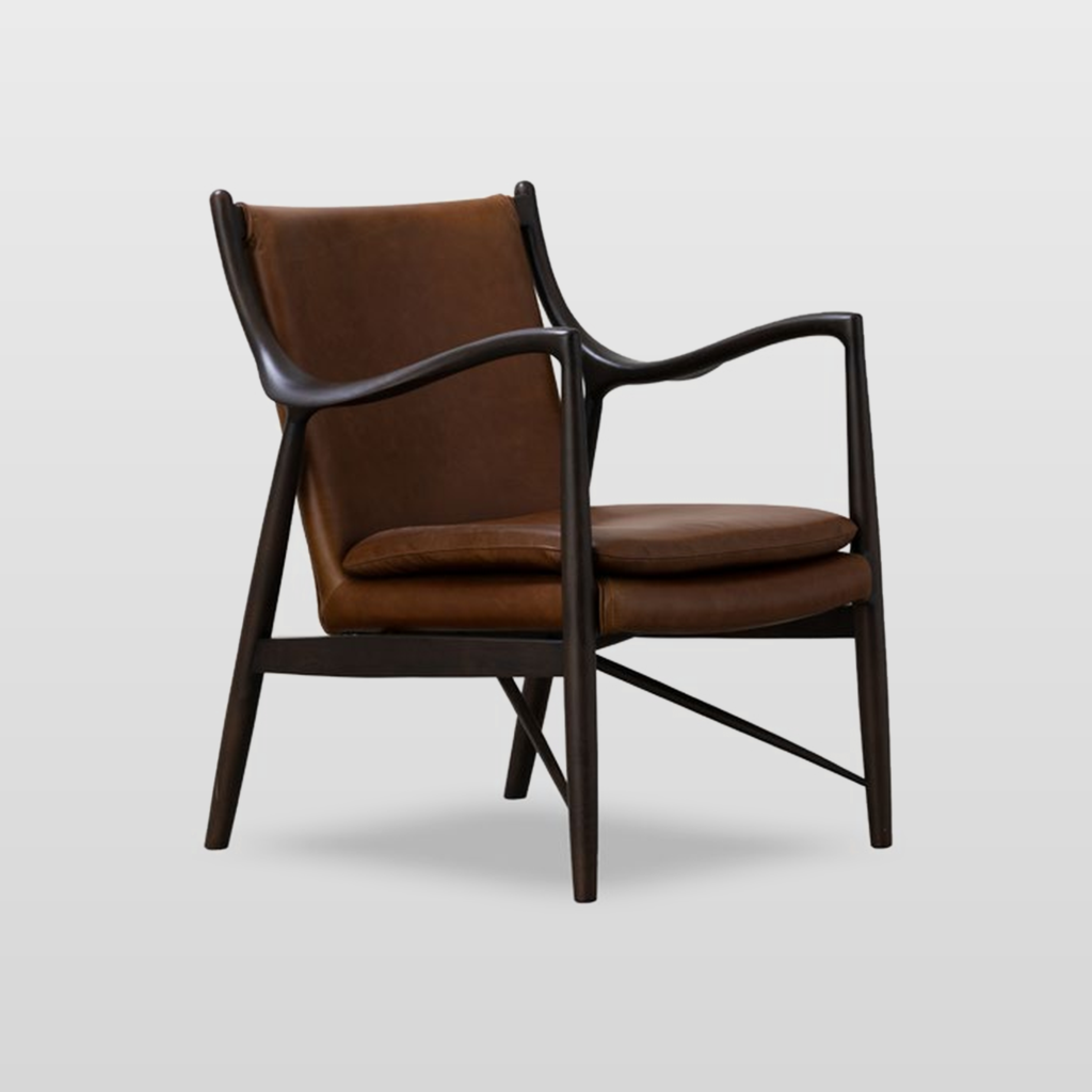 KBH Saddle Hide Chair for the living room