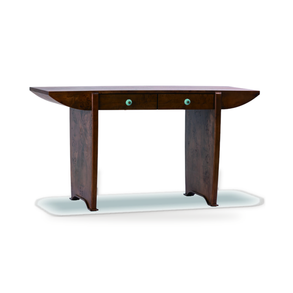 KBH Saucer Desk in a grounded dark palette, view 9