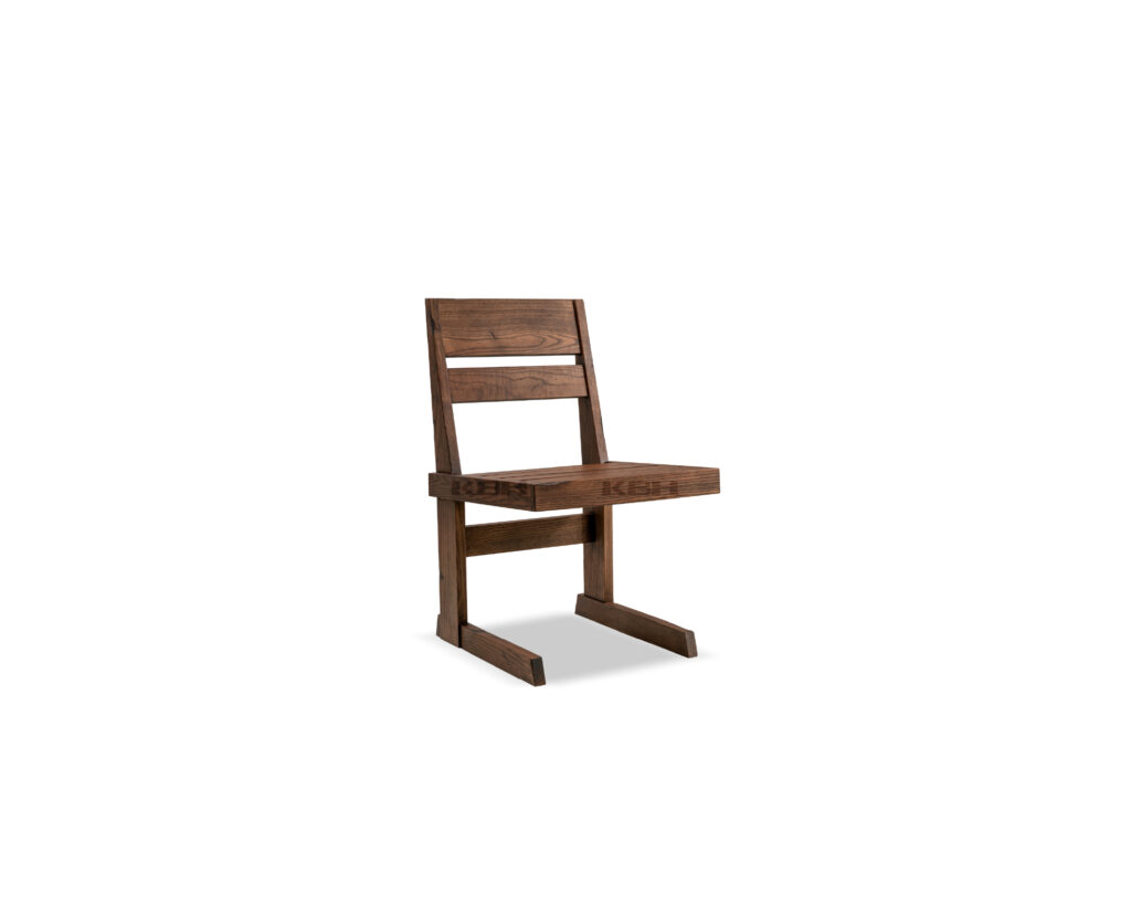 KBH Slat Panel Dining Chair in a grounded dark palette