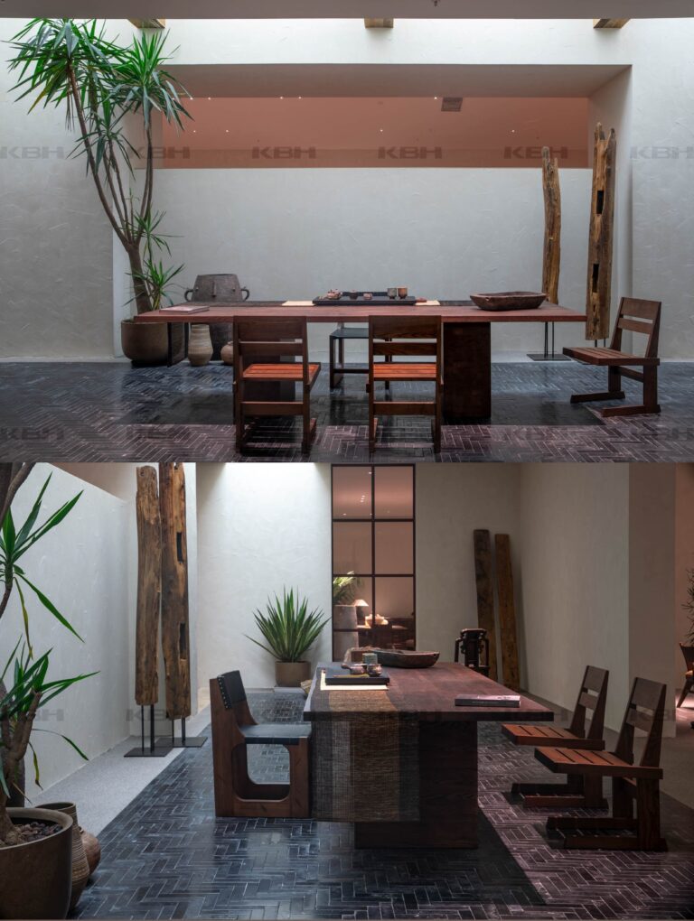 KBH Slat Panel Dining Chair in a dining room setting