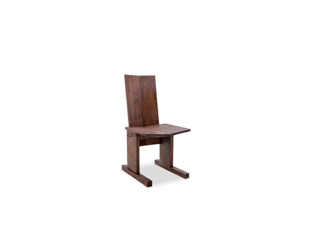 KBH Sleigh Dining Chair in warm tones
