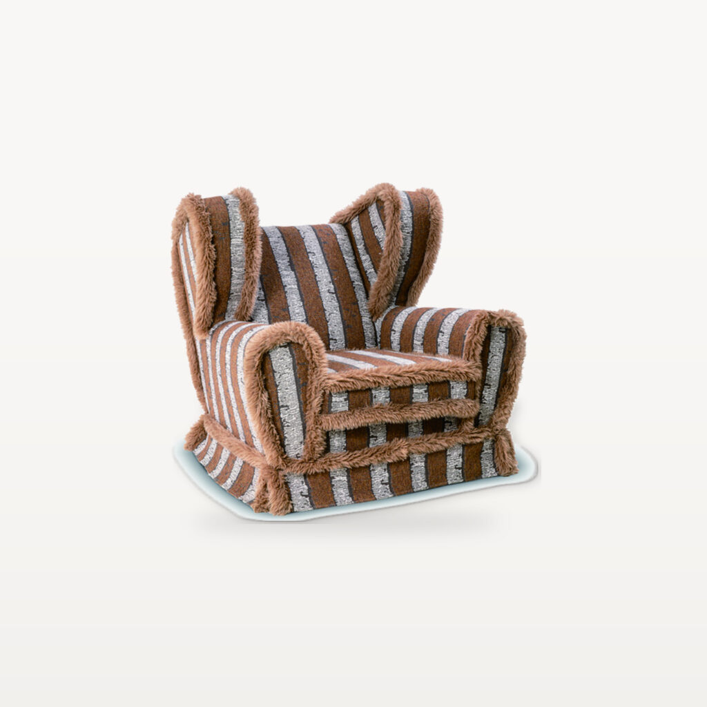 Slow Morning scene by KBH with the Cigar Chair in a living room (2)