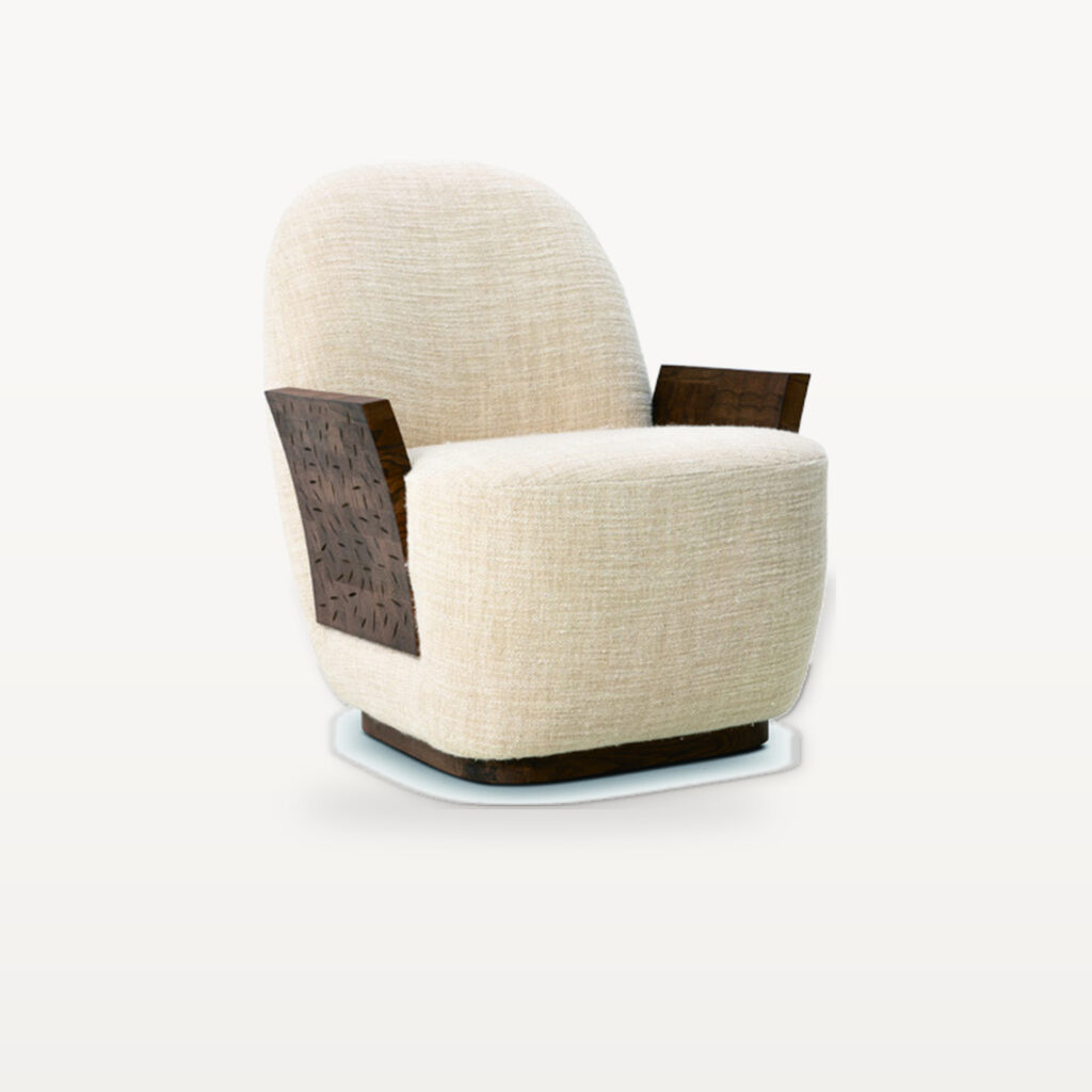 Slow Morning scene by KBH with the Oreo Chair in a living room (2)