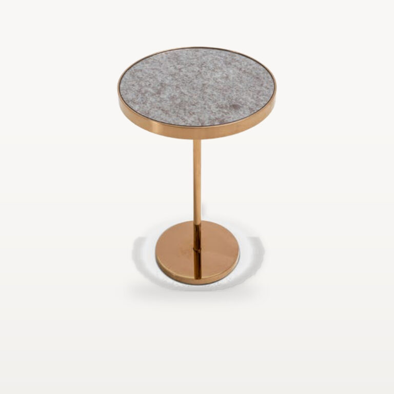 Slow Morning scene by KBH with the Round Edge Table, photographed in a living room