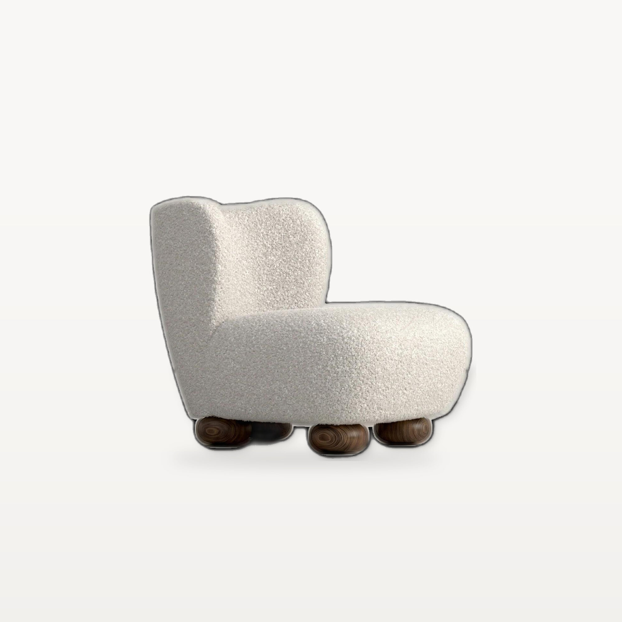 Slow Morning scene by KBH with the Sheep Chair, photographed in a living room