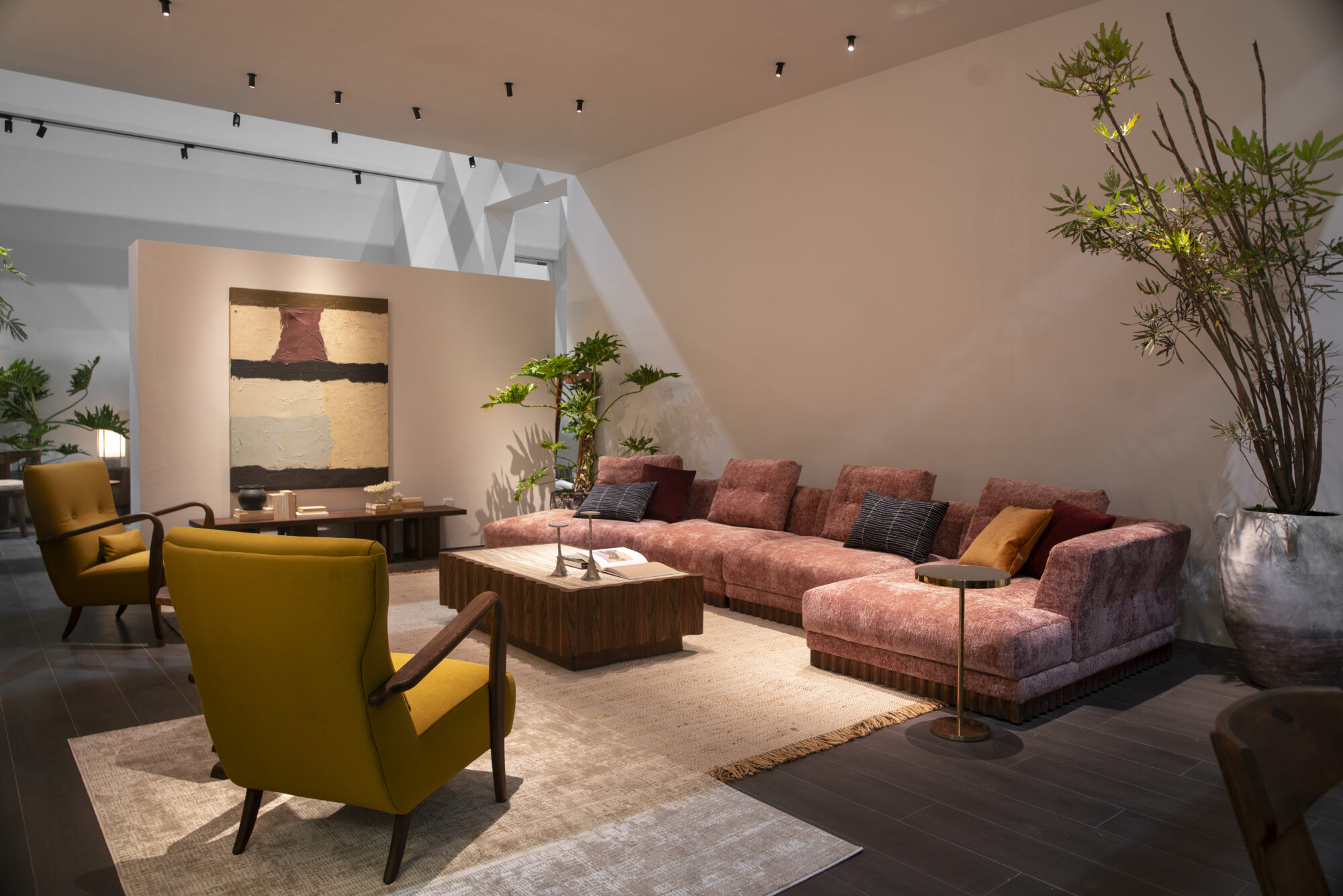 Slow Morning scene by KBH with the Sofa SF1107, photographed in a living room