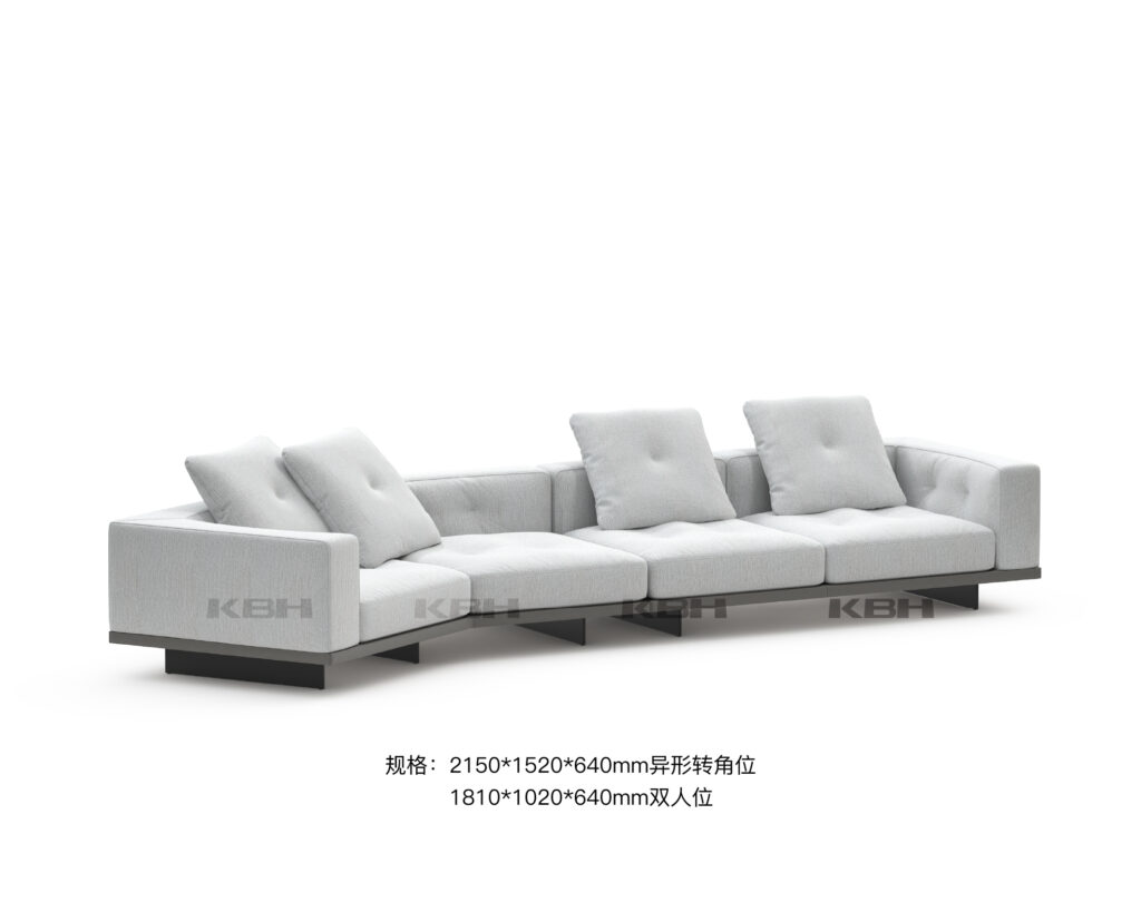 KBH Sofa SF1013 in soft, pale colour, view 9