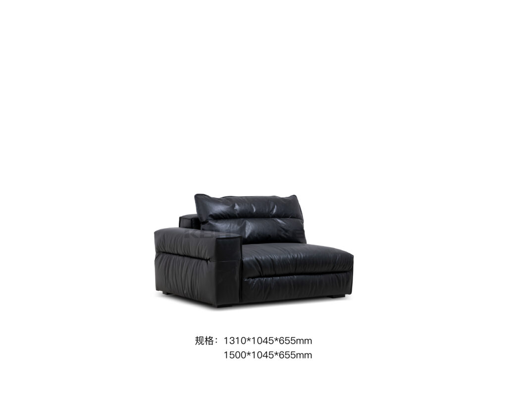KBH Soybean Sofa in a grounded dark palette