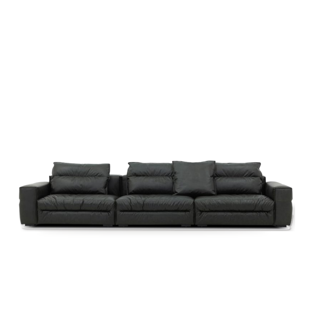 KBH Soybean Sofa in a grounded dark palette, view 15